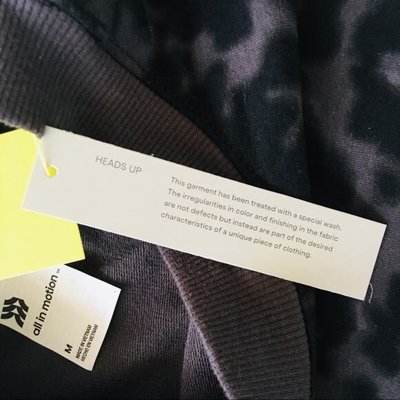 All in Motion | Ink Spot Terry Crew Neck Pullover NWT M - Picture 5 of 10